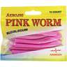 Aerojig Pink Worms - Bubblegum, 4in - Pink