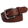 American Endurance Full Grain Leather Edge Burnished Belt with Hand Tacked Buckle - Brown - 34 - Brown 34