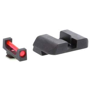 AmeriGlo Fiber Combination Glock G17/19/22/23/24/26/27/33/34/35/37/38/39 Sight Set - Red/Black