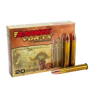 Barnes Bullets VOR-TX Safari 500 Nitro Express 570Gr Rifle Ammo - 20 Rounds