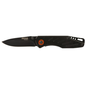 Bear Edge Black Stainless Steel Folder Knife