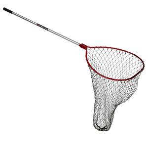 Beckman Fixed Handle/Coated Nylon Landing Net - Red/Silver, 31in W x 36in L