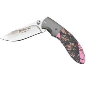 Browning For Her Pink Camo Folding Knife