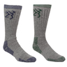 Browning Men's 2-Pack Merino Wool Blend Socks - Green/Blue L