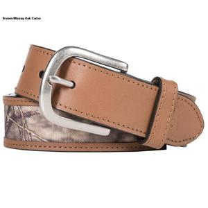 Browning Men's Leather Tab Belt With Camouflage Insert