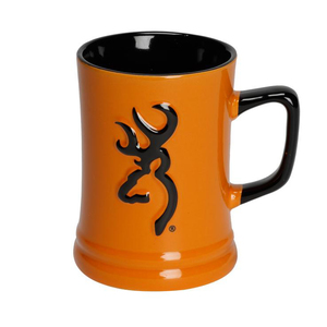 Browning Orange and Black Buckmark Ceramic Mug