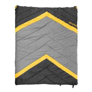 Browning Side By Side 0 Degree Doublewide Rectangular Sleeping Bag - Grey/Charcoal