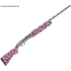 Browning Silver Micro Midas Buckthorn Pink Semi-Auto Shotgun