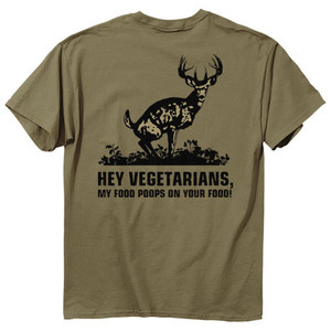 Buck Wear Men's Hey Vegetarians T-Shirt