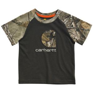 Carhartt Boys Toddler Camo C Raglan Short Sleeve T-Shirt