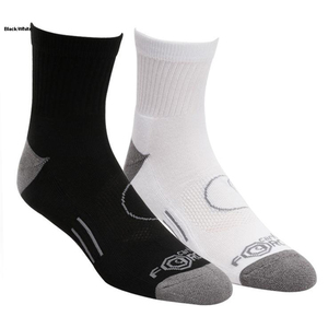 Carhartt Men's Force 4 Pack Work Socks - Black/White - L