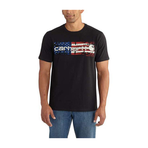 Carhartt Men's Lubbock Graphic Distressed Flag Short Sleeve Shirt