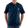 Carhartt Men's Short Sleeve Workwear Henley - Navy - L - Navy L
