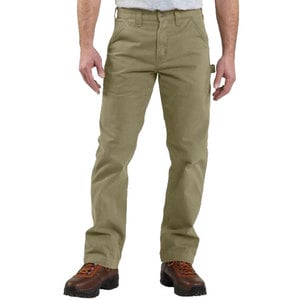Carhartt Mens Washed Twill Dungaree Relaxed Fit Pants - Khaki - 38X30