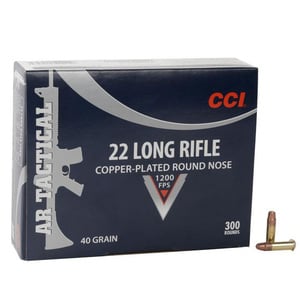 CCI AR Tactical 22 Long Rifle 40gr CPRN Rimfire Ammo - 300 Rounds