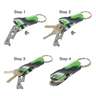 Chums Key Quiver Keychain - Black/Green/Gold