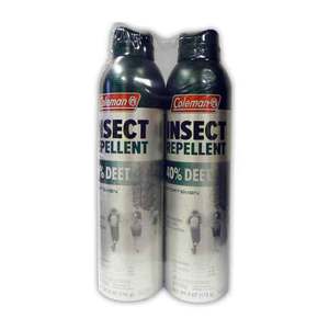 Coleman 40 Percent Deet Insect Repellent 6 oz Aerosol Can Twin Pack