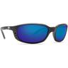 Costa Brine Readers Polarized Sunglasses - Matte Black/Blue Mirror - Adult