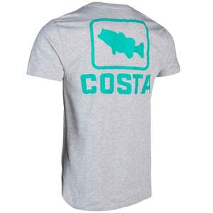 Costa Men's Emblem Bass Short Sleeve Casual Shirt