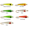 Custom Jigs & Spins Rocker Ice Fishing Jig - Glow, 1/64oz - Glow 8
