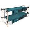 Disc-O-Bed Large Bunks with Organizer Cot - Green Large