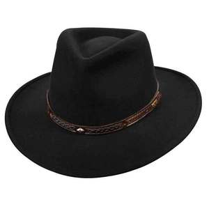 Dorfman Pacific Men's Black Felt Hat