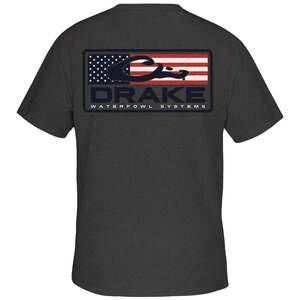 Drake Men's Patriotic Bar Short Sleeve Casual Shirt