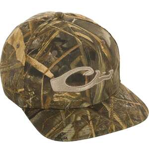 Drake Waterfowl Men's Max-7 Camo Flat Bill Adjustable Hat - One Size Fits Most