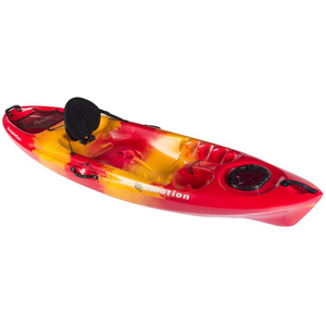 Emotion Kayaks Temptation Sit-On-Top Kayaks - 10.3ft Red/Yellow