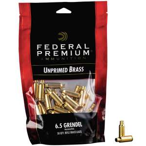 Federal 6.5 Grendel Rifle Reloading Brass - 50 Count