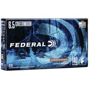 Federal Power Shok 6.5 Creedmoor 140gr SP Rifle Ammo - 20 Rounds