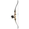 Fin-Finder Sand Shark Left Hand Recurve Package w/ Winch Pro Reel Bowfishing Bow  - Brown