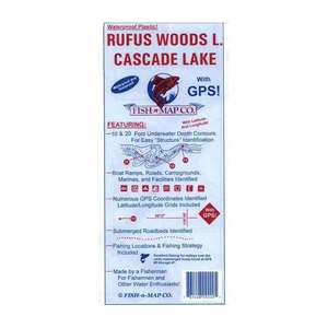 Fish N Map Rufus Woods/Cascade Lake, ID and WA