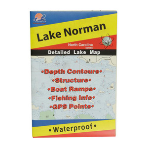 Fishing Hot Spots Norman Lake Fishing Map, NC