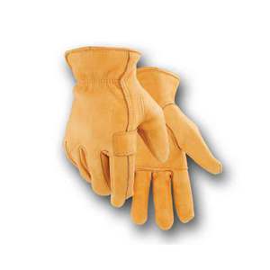 Golden Stag Men's Deerskin Patch Palm Work Glove