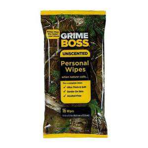 Grime Boss Realtree Personal Wipes-16 Wipes