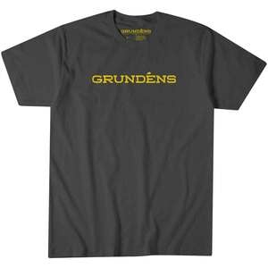 Grundens Men's Wordmark Short Sleeve Shirt - Charcoal - M