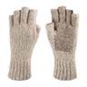 Hot Shot Men's Ragg Wool Fingerless Gloves - Oatmeal - One Size Fits Most - Oatmeal One Size Fits Most