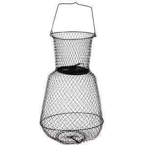 HT Enterprises Collapsible Floating Wire Basket Fish Keeper - Black, 24in, 14X24in