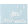 Hunters Image Just Passin Through Whitetail Decal - Large