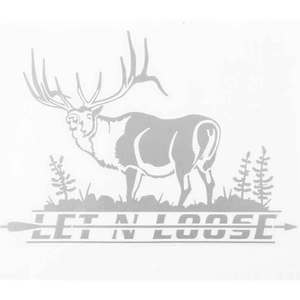 Hunter's Image Let N Loose Elk Decal-Large