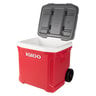 Igloo Latitude 60 Roller Cooler - Red/White - Red