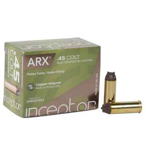Inceptor Preferred Hunting .45 Colt ARX Handgun Ammo