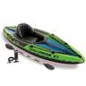 Intex Challenger K1 Single Person Inflatable Kayaks - Black/Green/Blue