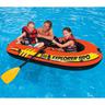 Intex Explorer Pro Inflatable Boat Set with French Oars and High Output Air Pump - Orange 2 Person