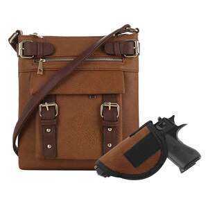 Jessie & James Hannah Concealed Carry Lock and Key Crossbody - Tan