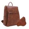 Jessie & James Sierra Concealed Carry Lock and Key Backpack Purse - Brown - Brown