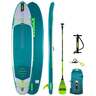 Jobe Loa 11.6 Inflatable Paddleboard Package - 11.6ft Blue/Gray/Green - Blue/Gray/Green
