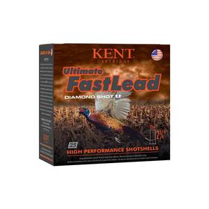 Kent Ultimate Fast Lead Diamond Shot 12 Gauge 3in #4 1-3/4oz Upland Shotshells - 25 Rounds