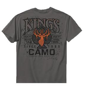 King's Camo Men's Short Sleeve Spade Logo Shirt